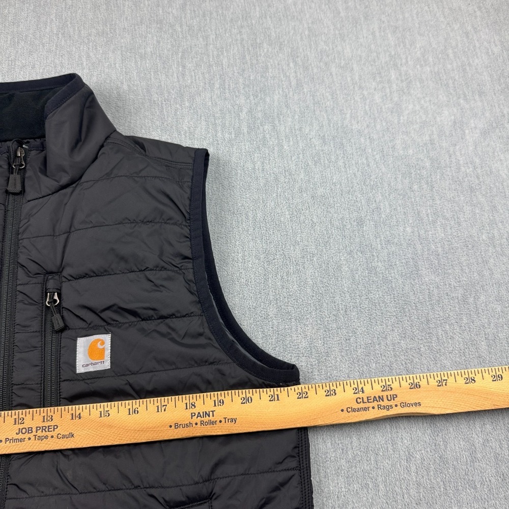 Carhartt Vest Men Medium Black‎ Gilliam Lightweight Water Resistant Relaxed Logo - Picture 9 of 12
